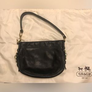 Coach black leather purse